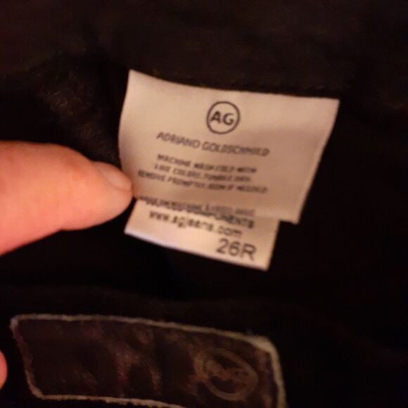 Adriano Goldschmied AG The Legging Ankle Super Skinny Black Pants  Size 26R 26 R - Picture 4 of 14